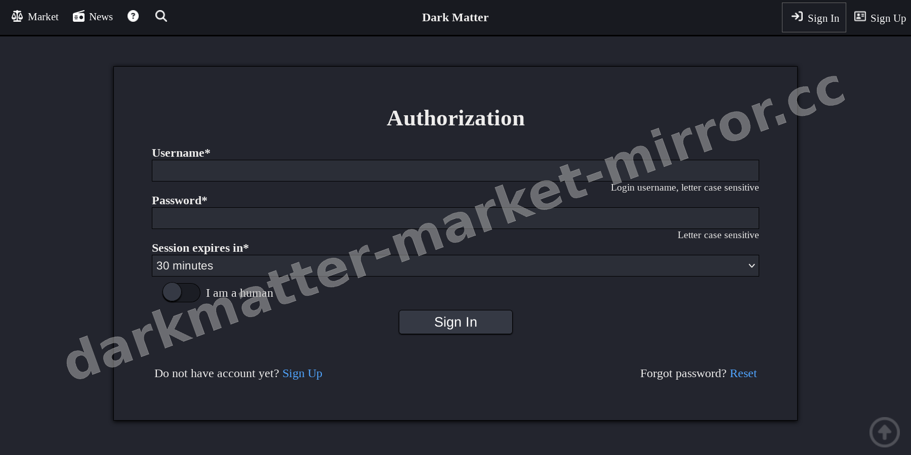 User Login Interface